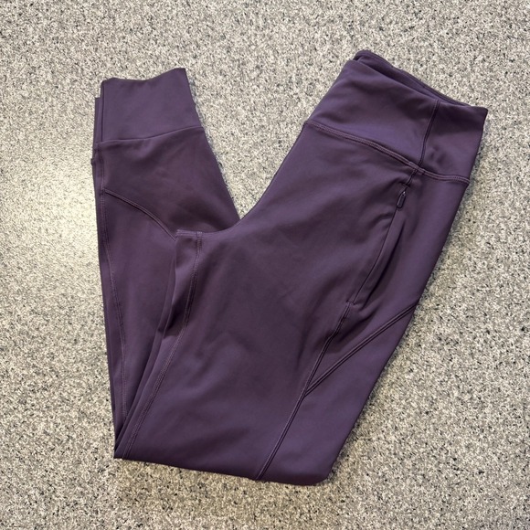 Athleta Pants - Athleta Rainier Jogger Womens XS Purple Athleisure Pants 27" Inseam Pockets